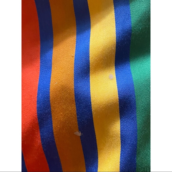 Vintage 1970s Handmade Rainbow Stripe Dress - Picture 9 of 9